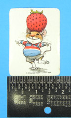Vintage Wallace Tripp Hallmark Mouse & Strawberry Sticker