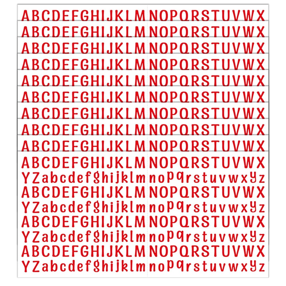 2080 Pieces 10 Sheets Small Letter Stickers, 1/2 Inch Self Adhesive Alphabet, Cu