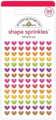 Crafts Doodlebug Sprinkles Puffy Falling for You Tiny Hearts Repeats Colorful