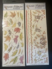 House Mouse & Friends Fall Themed 2003 Stickers 2 Sets HMSXL5 & HMSXL6