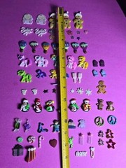 Lot Of 79 Pieces Mixed Miniatures For Crafting, Xmas Baby, Kid, Flowers, MLP ETC