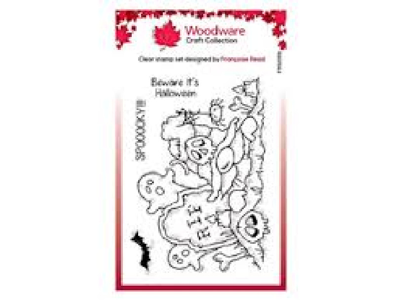 Woodware Craft COLLECTION CLEAR ACRYLIC STAMPS -SPOOKY NIGHT