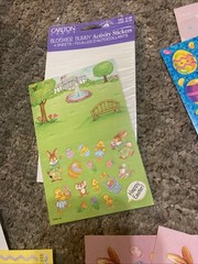 Vintage Forget Me Not Carlton Easter Stickers Sheets Bunny Rabbit Chicks Lot