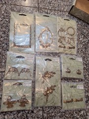 NIB Anna Griffin Brass Embellishments New 18 Packages Scrapbook Journal Collage