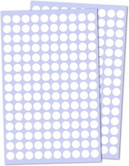 Versatile 3000 White Round Dot Stickers – Perfect for Organizing & Crafts
