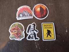 50 New Assorted Bigfoot Stickers