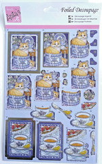 Anita’s Foiled Decoupage Pet Love Dogs Cats Bunny Craft Topper Bundle – 3pcs