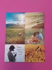 vintage 70s or 80s Hallmark photo thinking of you romantic sticker sheet