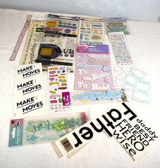 Huge Lot, Scrapbook Decorations, Stickers, Wallpaper & More, 99+ Different Types