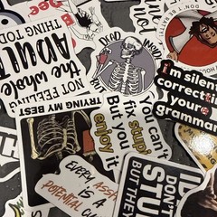 Lot Of 50+ Stickers Sarcasm Witty Rude Funny And More