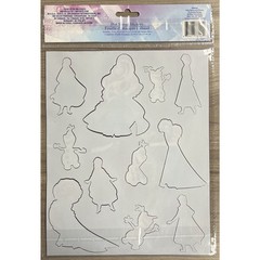 Disney Frozen Sticker Sheet Hot Stamp 8×10 Inch Elsa Olaf Anna