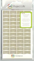 Project Life DAY STICKERS~384 pieces~Gray~380161~Fast Ship! Nice!