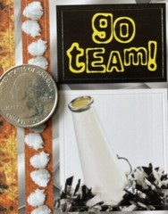 MEGAPHONES Cardstock Sticker (23pc)Scrappin’ Sports•Cheerleading •Team•Star•Yeah