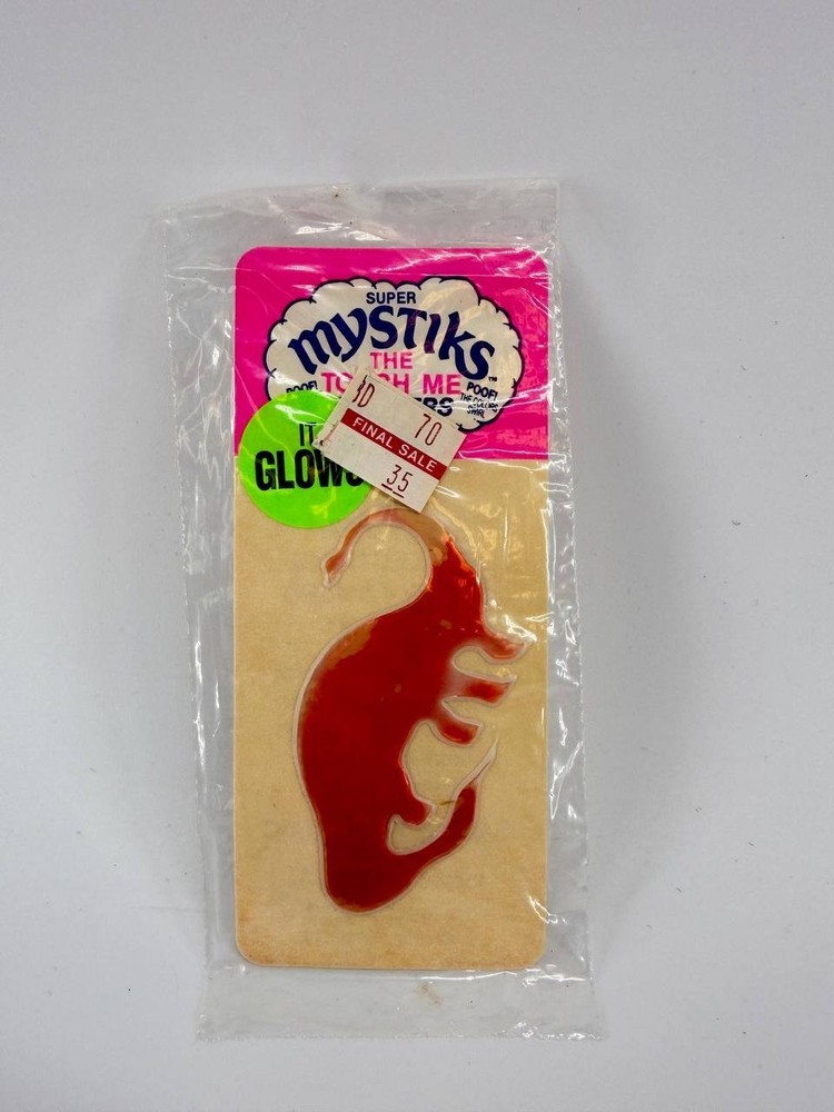 Vintage Super Mystiks Dinosaur Liquid Crystal Sticker NOS Color Change