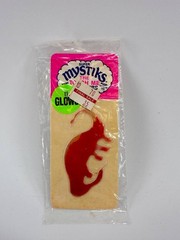 Vintage Super Mystiks Dinosaur Liquid Crystal Sticker NOS Color Change