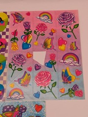Vintage Lisa Frank Sticker Lot 80s Poodles Scottie Dogs Rainbows S119 S142 S161