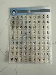 Li’l Davis Designers Accent/Embellishment Uppercase Complete Bubble Type Letters