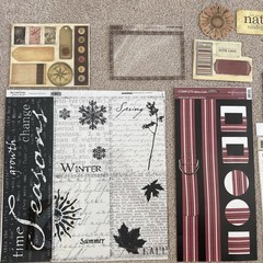 AUTUMN Themed Embellishments Kit