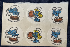Vintage 1983 Peyo Smurfs Sticker Lot Puffy Scratch n Sniff More Unused