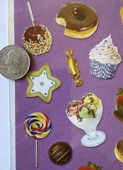 DESSERT FOOD Stickers(50pcs) •Cupcake•Donuts•Cookies•Ice Cream•Candy•Card Making