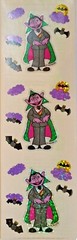 Sandylion Glitter Sticker -Vampire -1 strip (3 mod) -12903