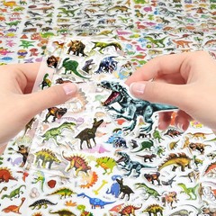 24 Sheets Dinosaur Stickers 450+ for Kids Boys Girls Toddlers, Teacher Reward…