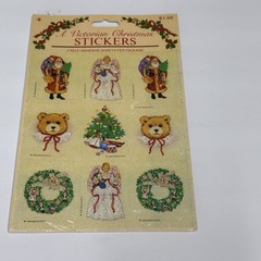 Lot/6 VTG Gibson Christmas Stickers (5) Sealed & (1) Pack Missing One Sticker