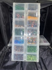 Craft Mates Embellishments Beads 8 Lockables Organizers Junk Journal Craft Lot