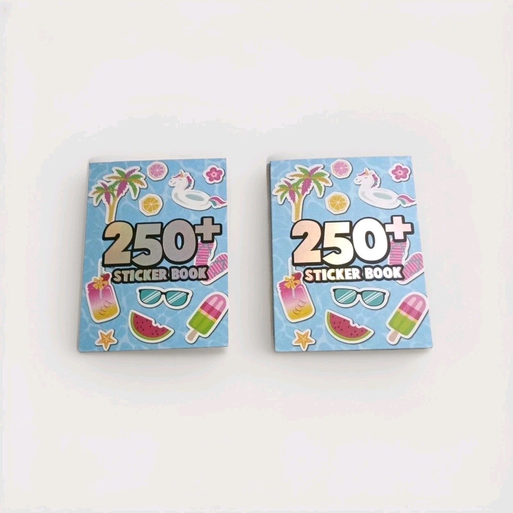 2 Sticker Book Lot 250 X 2 Sticker Books Boys Girls Kids Adults Craft Gift
