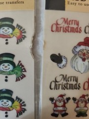 AMERICAN TRADITIONAL DESIGNS Lot of 9 Winter & Christmas Scrapbooking Rub-Ons