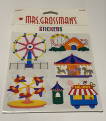 VTG Mrs. Grossman’s Stickers Carnival Amusement Park 2 Sheets 1999 Acid Free NOS
