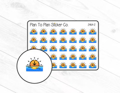 2464-2~~Sunset (Water) Planner Stickers.
