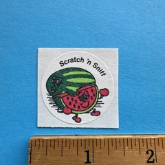 3M Murple Character Single Watermelon Matte vintage 80s scratch & sniff sticker