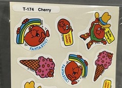 Rare Vintage Food Smell Stickers Scratch N And Sniff Cherry Cowboy Ice Cream