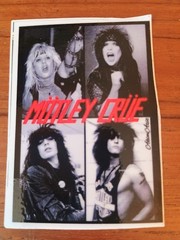 MOTLEY CRUE Classic 80s Look STICKER – Mint Condition – RARE – Hard Rock Band
