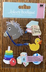 RARE Jolees Baby’s First Toys My 1st Book Duck Horse Blocks Ball Rings Infant 3D