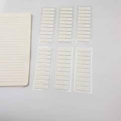 120Pcs White Clear PET Label Repositionable Writable Book Page Marker Bookmarks