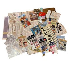 Huge Scrapbooking Supply Lot Stickers Paper Embellishments Mixed Craft 3 Pounds