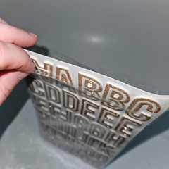 2 Packages Thickers Glitter Foam Stickers Lot Gold White Letters Black Blue NEW