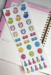 Women, Lady, Beauty, Make-up, Exercise :Handmake Erin Condren Planner Sticker