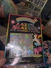 VINTAGE HASBRO LAZER BLAZERS MY LITTLE PONY 3D HOLOGRAPHIC STICKERS NEW SEALED
