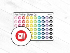 1483-61~Playing Cards Icon Planner Stickers.