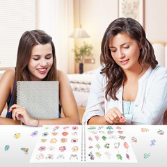 Large Reusable Sticker Book Collecting Album 8.5×11 Inch Sticker Storage Collect