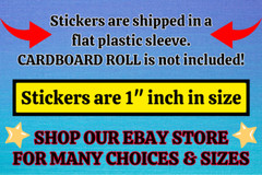 100 THANK YOU 1″ ASSORTED STICKERS LABELS SEALS FEEDBACK WARNING Small Business