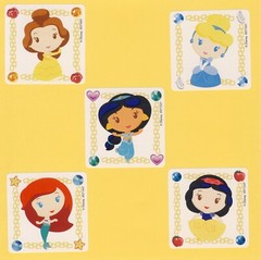 15 Disney Princess Assorted – Large Stickers – Cinderella, Snow White, Ariel