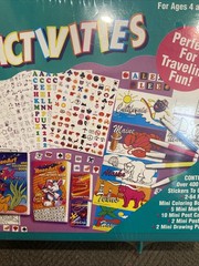 Vtg. 1995 Rose Art 500 Mini Activities Stickers Coloring Books Markers Posters