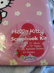 Vintage 2007 Hello Kitty Scrapbook Kit 12”x12” Papers/Stickers See Details 3-26