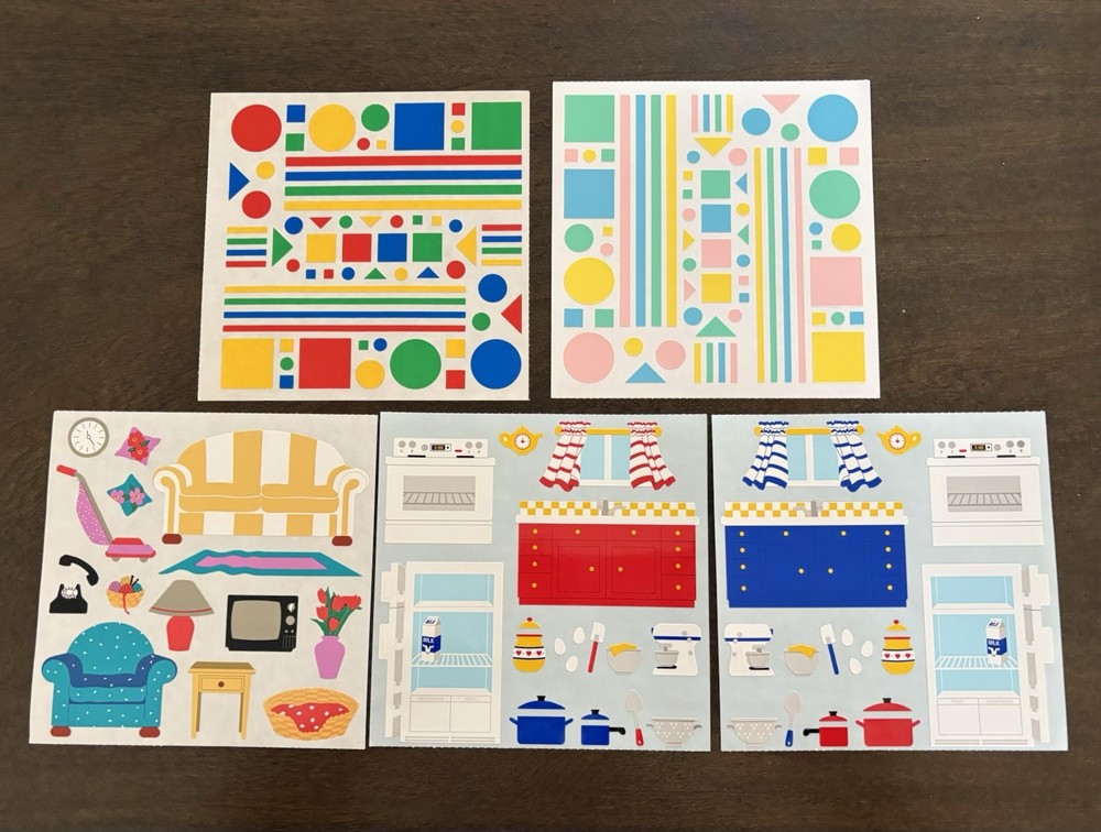 Vintage Mrs. Grossman’s Stickers 6 x 6-Shapes, Home 5 sheets