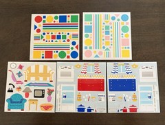 Vintage Mrs. Grossman’s Stickers 6 x 6-Shapes, Home 5 sheets