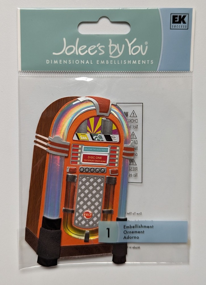 RARE Jolee’s Juke Box Scrapbooking Embellishment